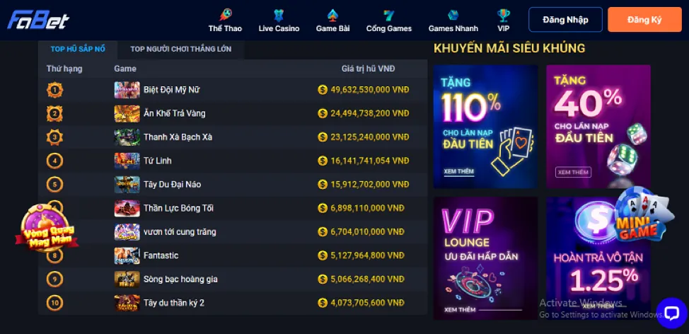 Các trò chơi slot đa dạng tại net88 Nổ Hũ